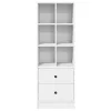  Magasfiú fiókkal Fehér 45,5 x 34 x 127 cm