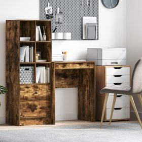    Íróasztal Füstölt tölgy Szerelt fa 60 x 40 x 76 cm Tartós