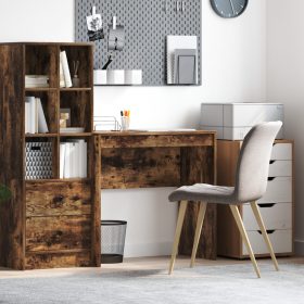    Íróasztal Füstölt tölgy Mérnöki fa Kompakt Íróasztal