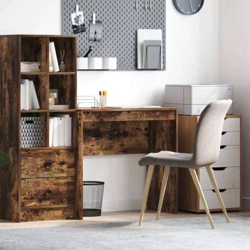  Íróasztal Füstölt tölgy Mérnöki fa Kompakt Íróasztal