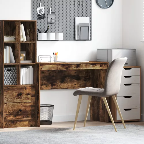  Íróasztal Füstölt tölgy Szerelt fa 100 x 40 x 76 cm