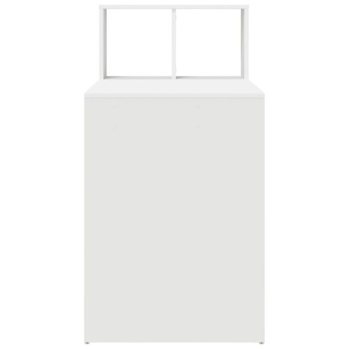  Íróasztal Fehér Műfa Közepes Tárolás Íróasztal Négyszögletes