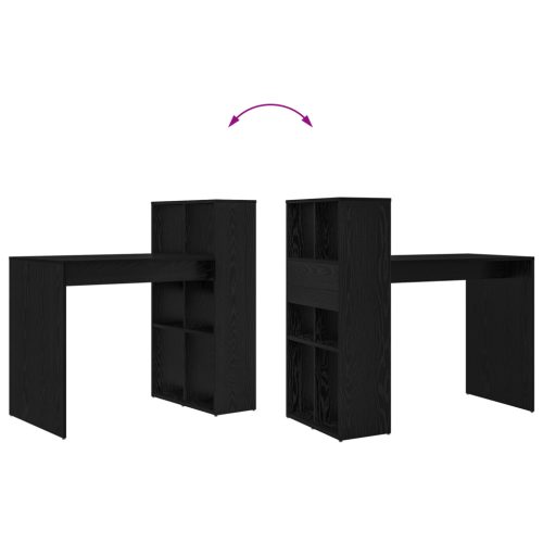  íróasztal Fekete tölgy Forgácslap Kis Tárolás