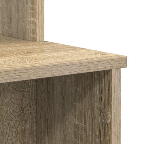  Íróasztal Tárolóval Sonoma tölgy 120,5x44x88,5 cm Szerelt fa