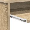  Íróasztal Tárolóval Sonoma tölgy 120,5x44x88,5 cm Szerelt fa