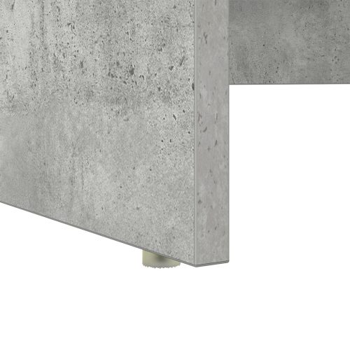  Tárolós Asztal Beton Szürke 120.5x44x88.5 cm Mérnöki Fa