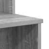 Tárolós Asztal Szürke Sonoma 120.5x44x88.5 cm Szerelt Fa