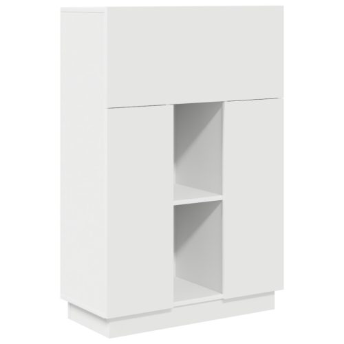  Fehér íróasztal Fehér Mérnöki fa Közepes Fehér íróasztal