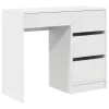  Asztal fiókkal tárolóval Fehér 90 x 37.5 x 75 cm Faanyag