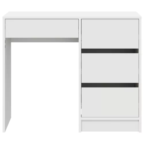  Asztal fiókkal tárolóval Fehér 90 x 37.5 x 75 cm Faanyag