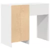  Asztal fiókkal tárolóval Fehér 90 x 37.5 x 75 cm Faanyag