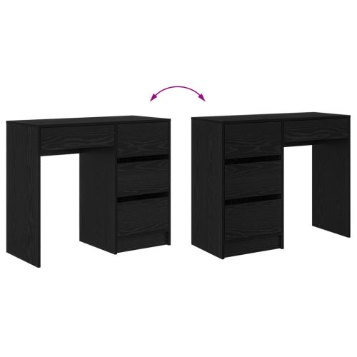  Fekete Tölgy Íróasztal Fekete tölgy Forgácslap, laminált Kompakt