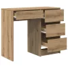  Asztal fiókkal Artisan tölgy 90 x 37.5 x 75 cm Faanyag