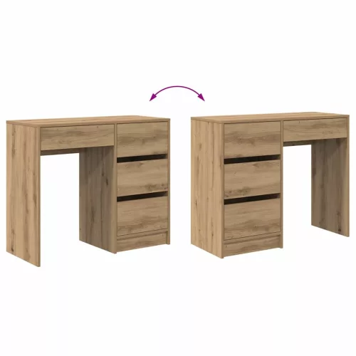  Asztal fiókkal Artisan tölgy 90 x 37.5 x 75 cm Faanyag