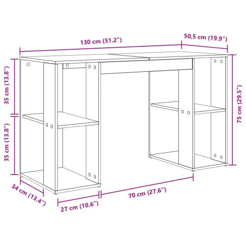  Szürke Számítógépasztal Beton szürke