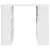  Fehér Sarokíróasztal Fehér MDF Közepes Tároló