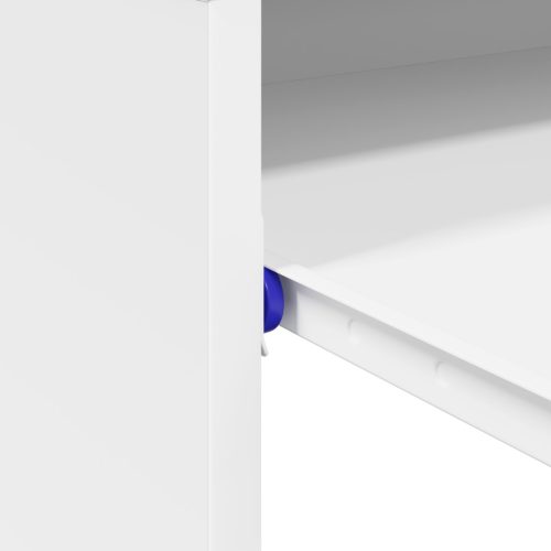  Számítógépasztal Fehér Engineered wood Kompakt Szervezők