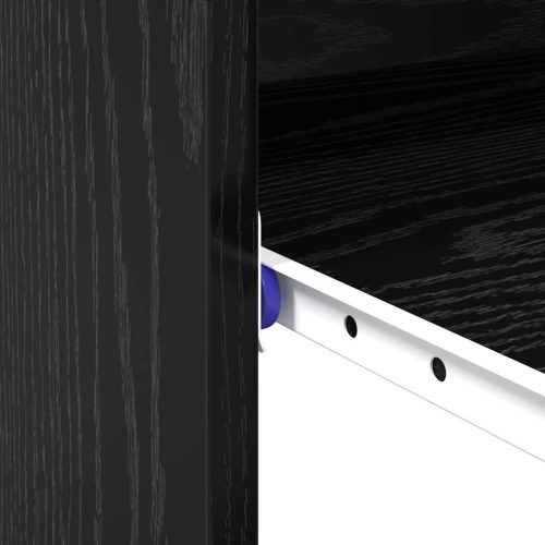  számítógép asztal Fekete tölgy Forgácslap Kompakt Szögletes