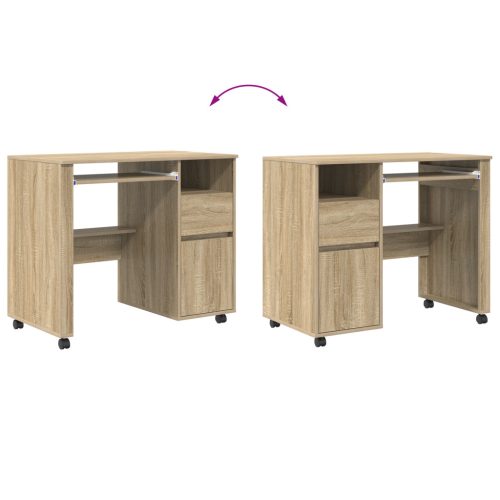  Sonoma Tölgy Asztal Sonoma Tölgy Szerelt Fa Közepes