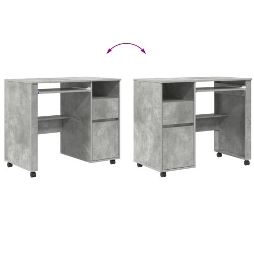  Beton Szürke Számítógépes Asztal Beton szürke Forgácslap Közepes