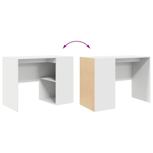  Íróasztal Fehér Szerelt fa Közepes Tárolás Íróasztal