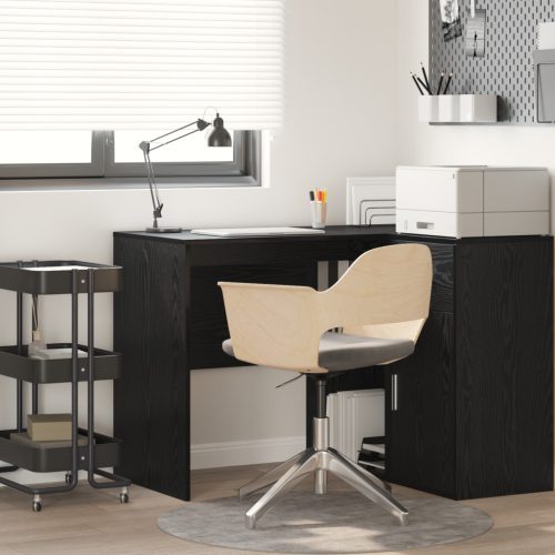  Íróasztal Fekete tölgy Szerelt fa Kompakt Fekete tölgy íróasztal