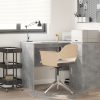  Íróasztal Beton szürke Fa kompozit Kompakt Tárolás Íróasztal