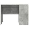  Íróasztal Beton szürke Fa kompozit Kompakt Tárolás Íróasztal