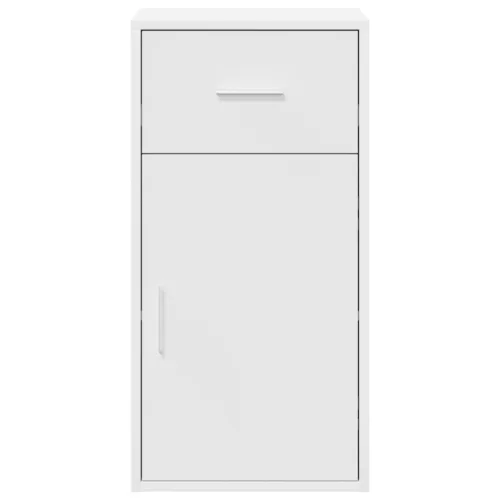  Fehér Tároló Szekrény Fehér MDF Kompakt Tárolás Tároló Szekrény