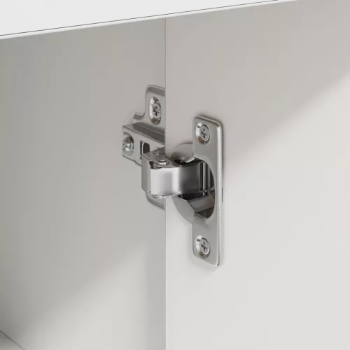  Fehér Tároló Szekrény Fehér MDF Kompakt Tárolás Tároló Szekrény