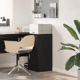    Fekete tölgy tárolószekrény Fekete tölgy MDF fekete tölgy furnérral