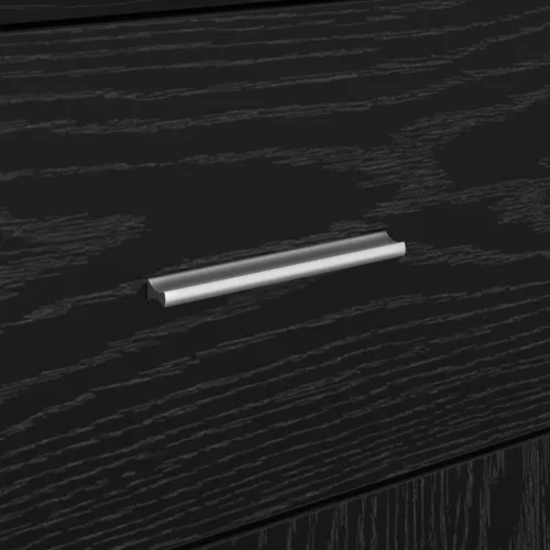  Fekete tölgy tárolószekrény Fekete tölgy MDF fekete tölgy furnérral