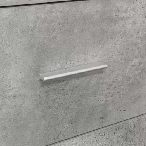  Szürke tárolószekrény Beton szürke Összeszerelt fa, Beton felület