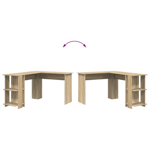  Sonoma tölgy sarokíróasztal Sonoma tölgy Forgácslap Közepes