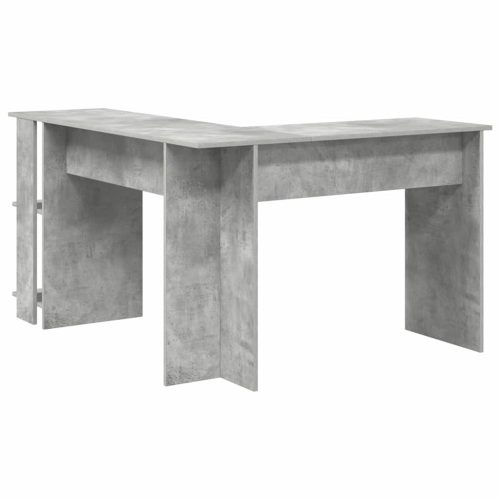  Sarokíróasztal Beton Szürke 140 x 113,5 x 75 cm Faanyag