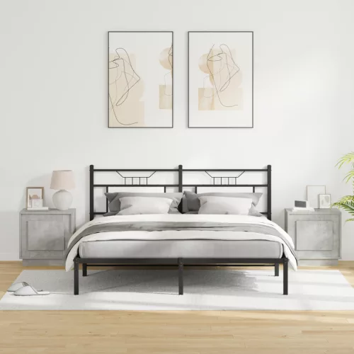  LED világítással ellátott éjjeli szekrények 2 db Betongrád 44x34,5x45 cm