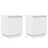 LED világítással ellátott éjjeli szekrények 2 db Fehér 39x34,5x50 cm