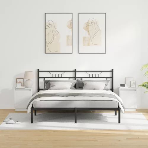  LED világítással ellátott éjjeli szekrények 2 db Fehér 39x34,5x50 cm