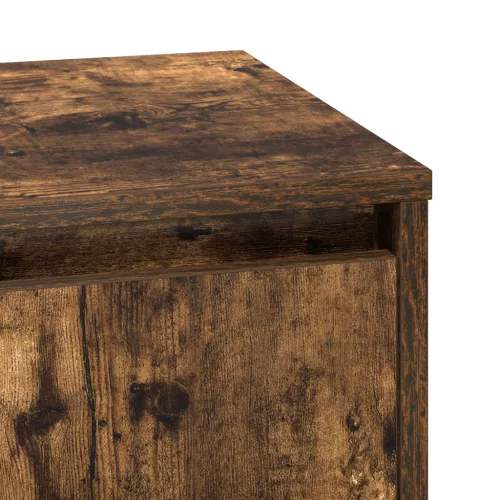  Éjjeli Asztal LED Fényekkel Füstölt Tölgy 39x34,5x50 cm