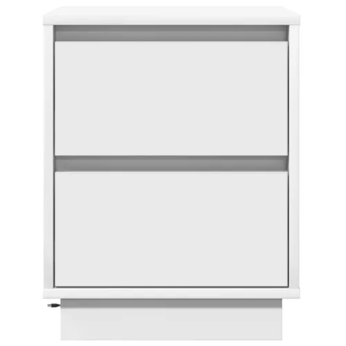  Éjjeli szekrény LED világítással Fehér 39x34,5x50 cm