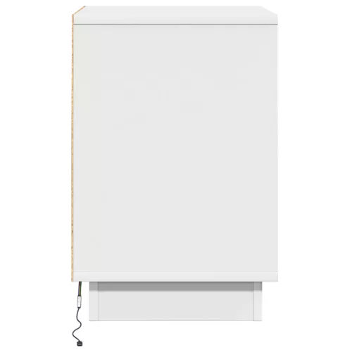  Éjjeli szekrény LED világítással Fehér 39x34,5x50 cm