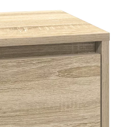  Éjjeli kabinet LED világítással Sonoma tölgy 39x34,5x65 cm Szerelt fa