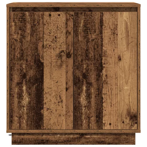  LED szekrény, régi fából, 71x34,5x75 cm, műszaki fa