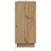  LED-es oldal szekrény, Artisan tölgy, 71x34,5x75 cm, Mérnöki fa