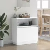 LED-es oldalszekrény Fehér 71x34,5x75 cm Mérnöki Fa