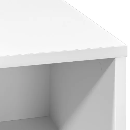  LED-es oldalszekrény Fehér 71x34,5x75 cm Mérnöki Fa