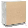  Led világítással ellátott oldalszekrény Beton Szürke 71x34,5x75 cm Műanyag