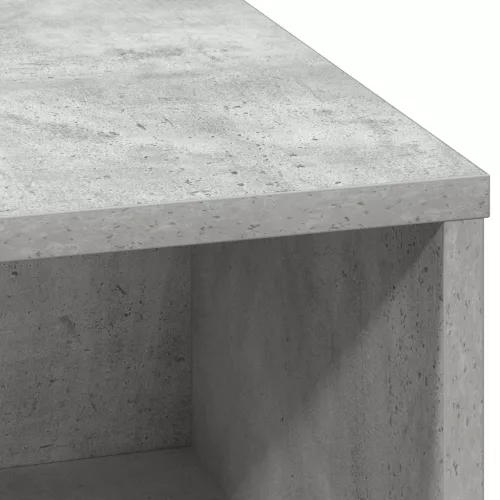  Led világítással ellátott oldalszekrény Beton Szürke 71x34,5x75 cm Műanyag