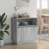  LED-es szekrény Szürke Sonoma 71x34,5x75 cm Mérnöki fa