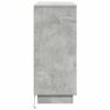  LED tálaló polcokkal Beton Szürke 90 x 32 x 75 cm Faanyag
